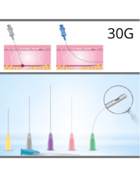Microcannules for dermal fillers 30G - 0,30x38mm c/10u